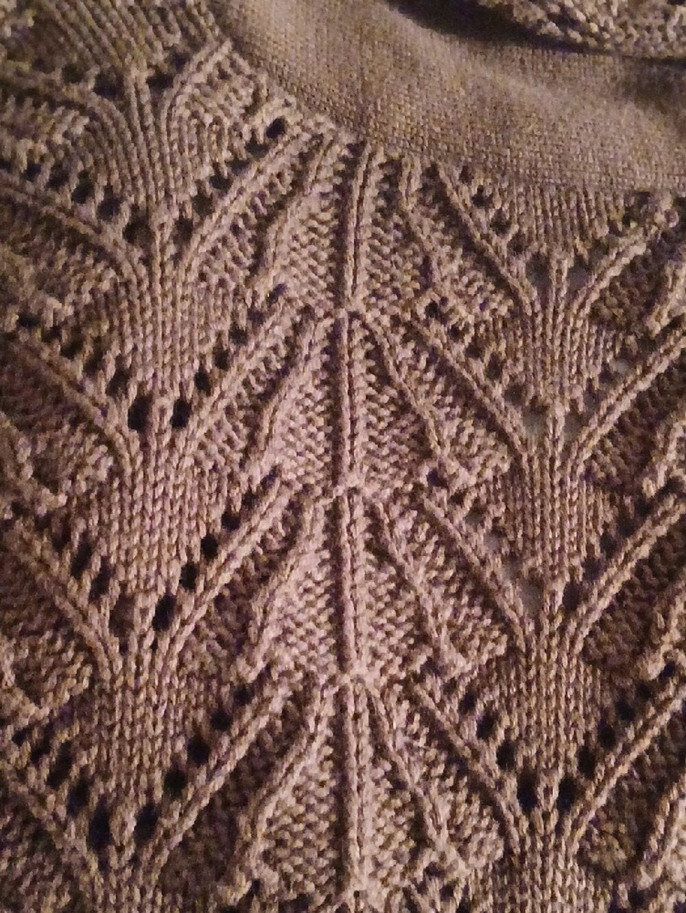 Charter Club Brown Cable-Knit Shawl Collar Cardigan - Picture 10 of 10